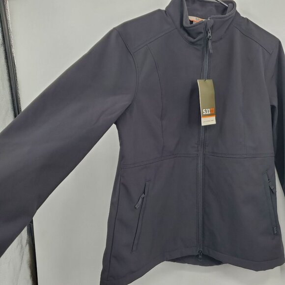 5.11 Tacticcal Leone Softshell Jacket Women Size Large NWT Long Sleeve - Picture 4 of 16